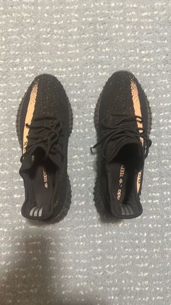 Adidas Yeezy Boost 350 V2 Sneakers Black/Copper Size 12