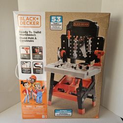 BLACK+DECKER Ready to Build Toy Workbench NEW