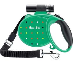 Happy And Polly Retractable Pet Leash With 2 Flashlights