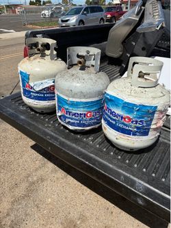 3 propane tanks almost full