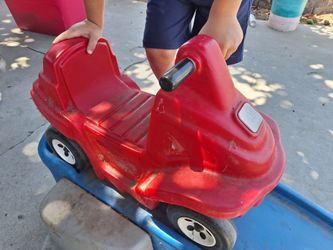 Kids plastic roller coaster ride on toy