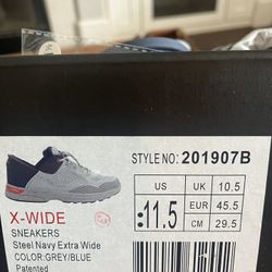 Men’s Zeba (hands Free) Shoes Size 11.5 X -Wide 