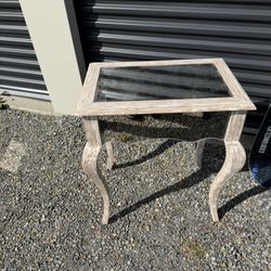 Mirror Table End Table with Invisible Drawer