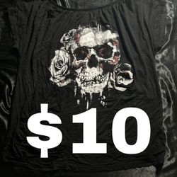 Grudge Baggy, Off The Shoulder Tee ( Has Cute Rips)
