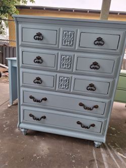 Blue dresser