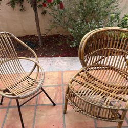 Vintage Rattan chairs 