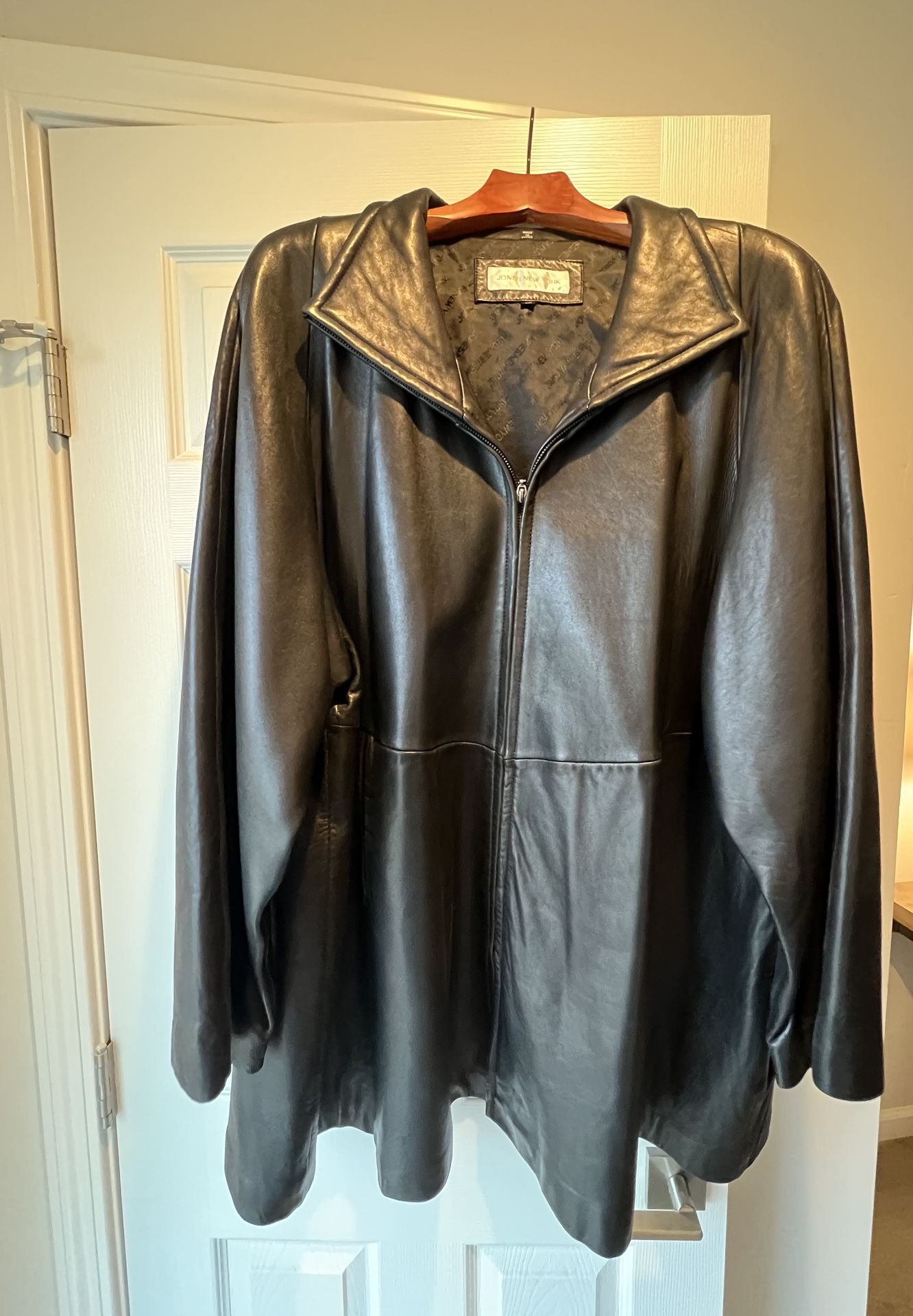 Jones Of New York Leather Coat