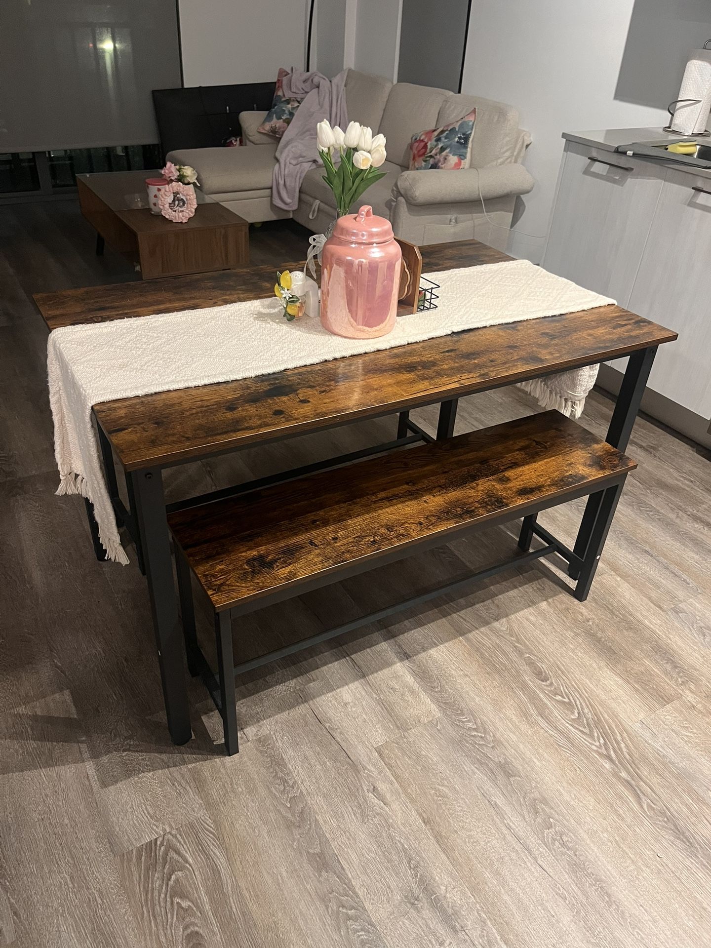 Table With 2 Benches