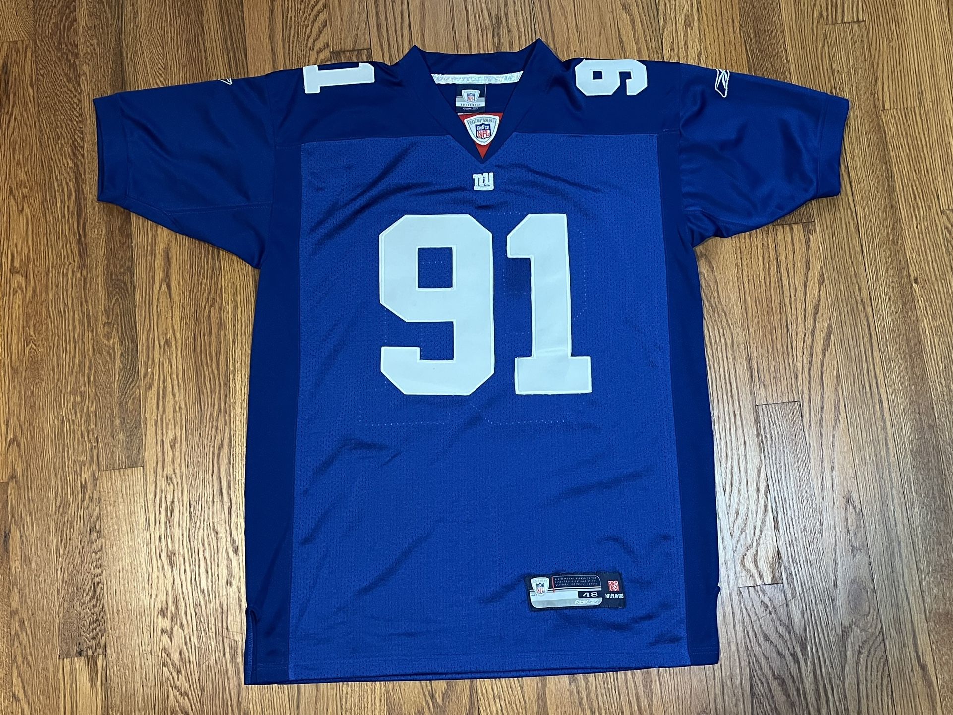 Justin Tuck New York Giants Football Jersey Size 48 Reebok Authentic Stitched 