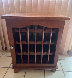 Wooden Wine Rack Cabinet