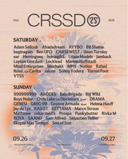 Crssd 2day pass $400
