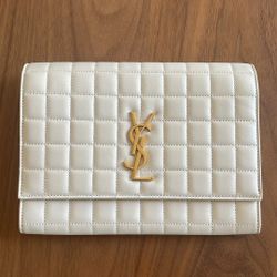 YSL Cassandre Matelassé Carré Flap Pouch - Authentic & Pristine