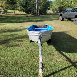 14 Foot Boat And Trailer.  