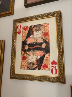 Queen of Hearts Cat Portrait
