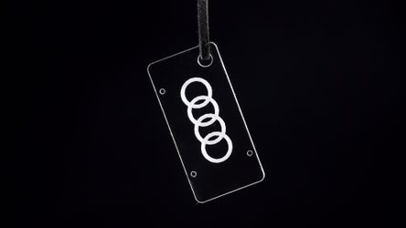 Audi logo acrylic keychain