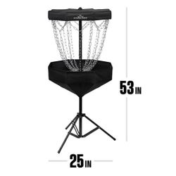 portable disk golf basket