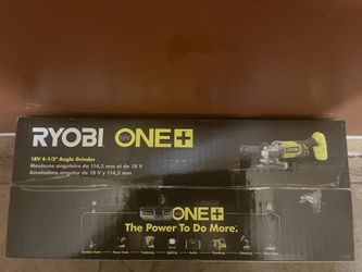 Ryobi 18v 4-1/2” Angle Grinder + Extra battery kit