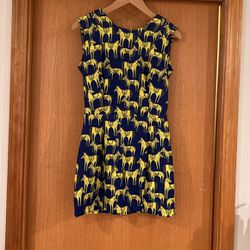 Horse Dress And Yellow Cardigan Only Worn Couple Times Size S