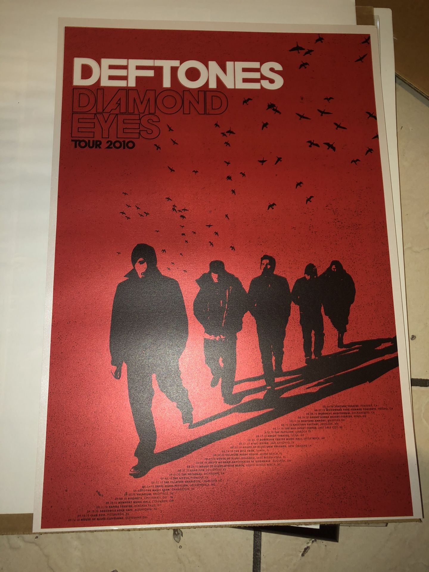 Deftones Diamond Eyes And back to school tour posters