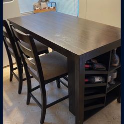 Dining And Bar Table With Chairs And Stools 