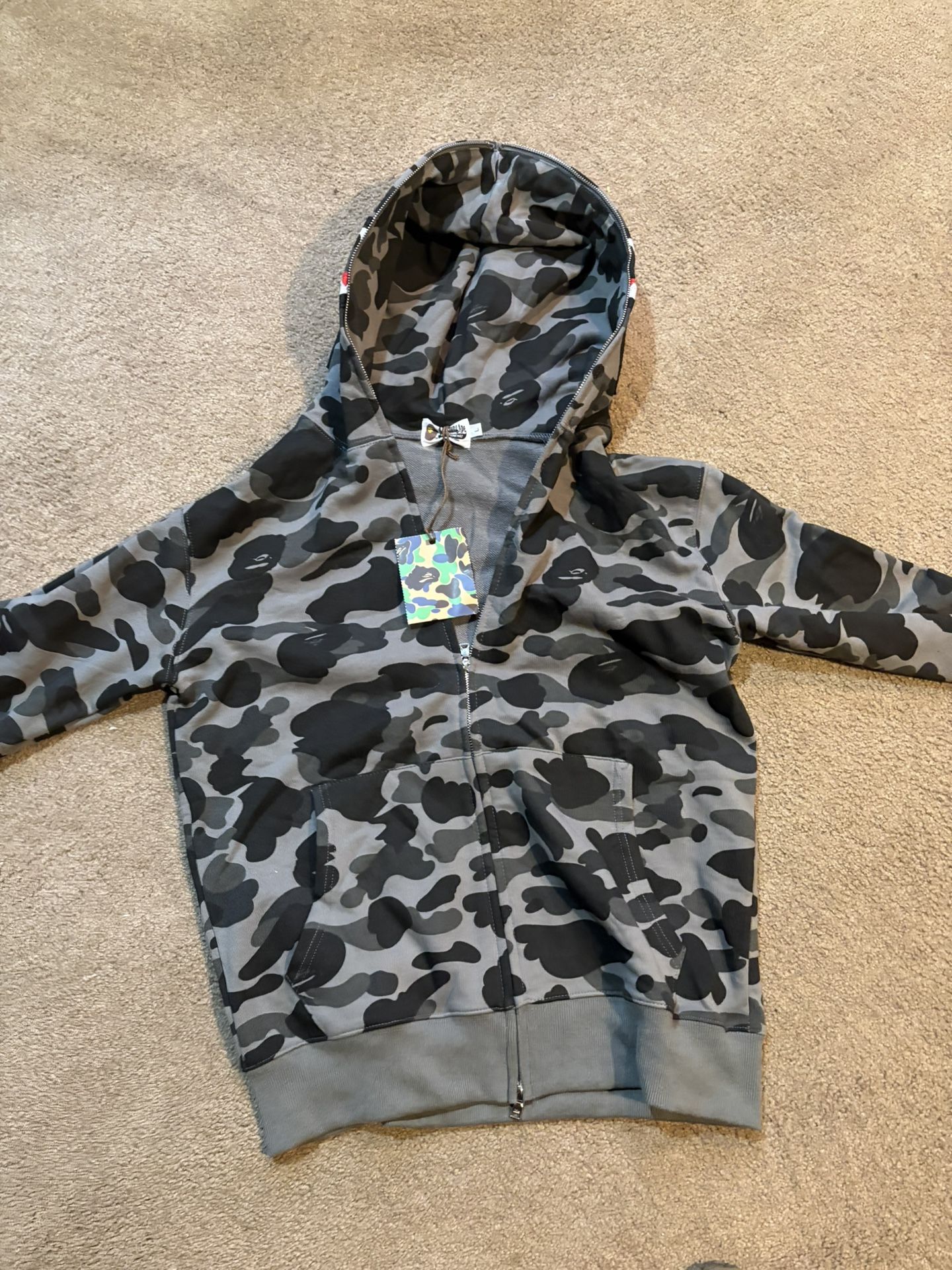 Gray Bape Hoodie
