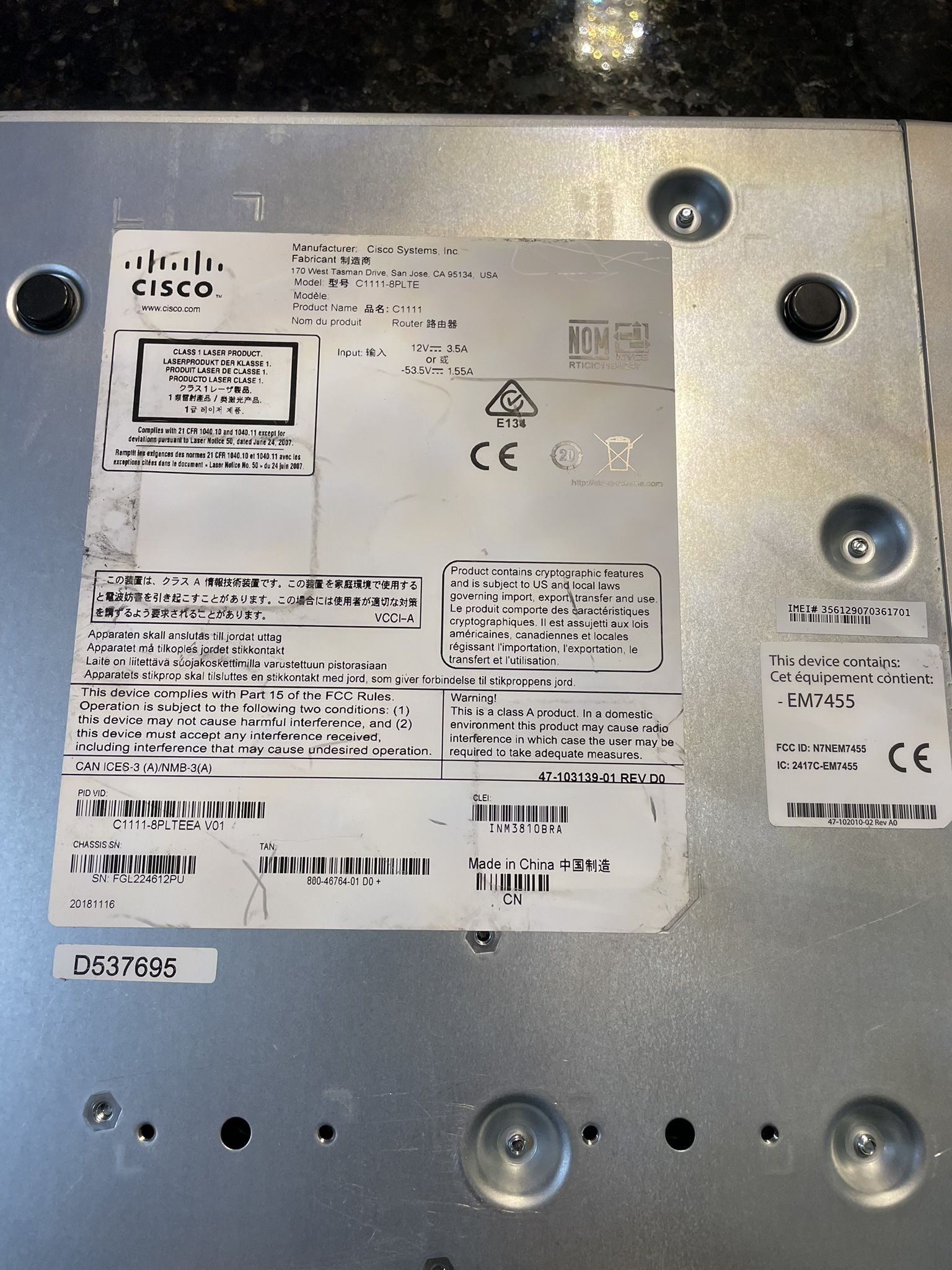 Cisco 1100 Series Integrated Services Router