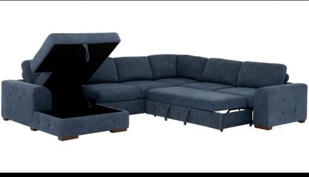 Dolman 4 pc. Sectional with Pop-Up Sleeper