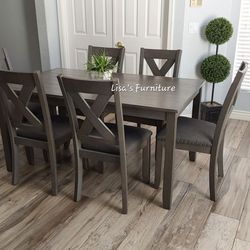 Beautiful gray dining table