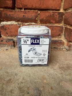 Halex 3/8” FMC 1-Hole Straps – 200 Pack – Bulk Available