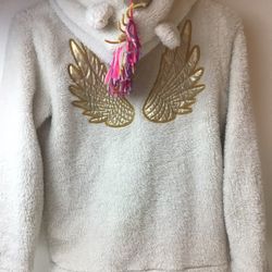Cat & Jack Brand Fleece Unicorn With Hood Girls Size 14/16
