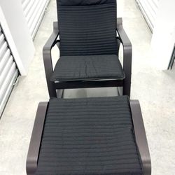 Ikea Poang Rocking Chair and Ottoman