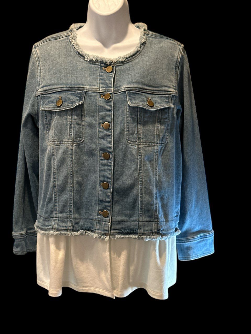 Logo By Laurie Goldstein Denim Jacket