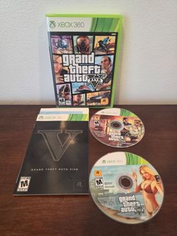 Xbox 360 Grand Theft Auto 5 V Map & Manual Included CIB