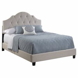 Queen Size Upholstered Panel Bed Frame
