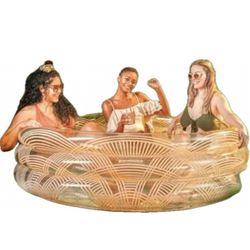 Indoor Outdoor Inflatable Pool Adult Kid Couple MINNIDIP Arched Rattan Designer