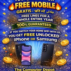 Internet/ Wifi Free Line Free phone 