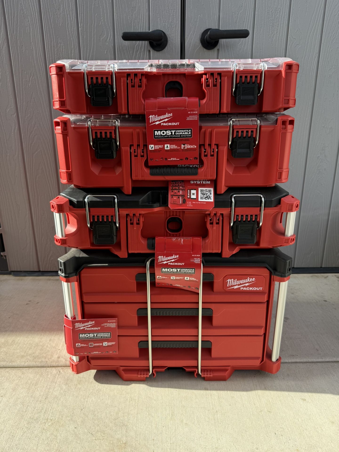 Milwaukee Packout Tool Box - Selling Only As Set