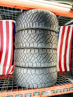 ⭐️ USED TIRES LT285/75R18 NITTO RIDGE GRAPPLER ALL TERRAIN OFF-ROAD 4X4 TRUCKS/JEEPS 285 75 18
