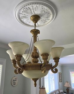 Alabaster chandelier