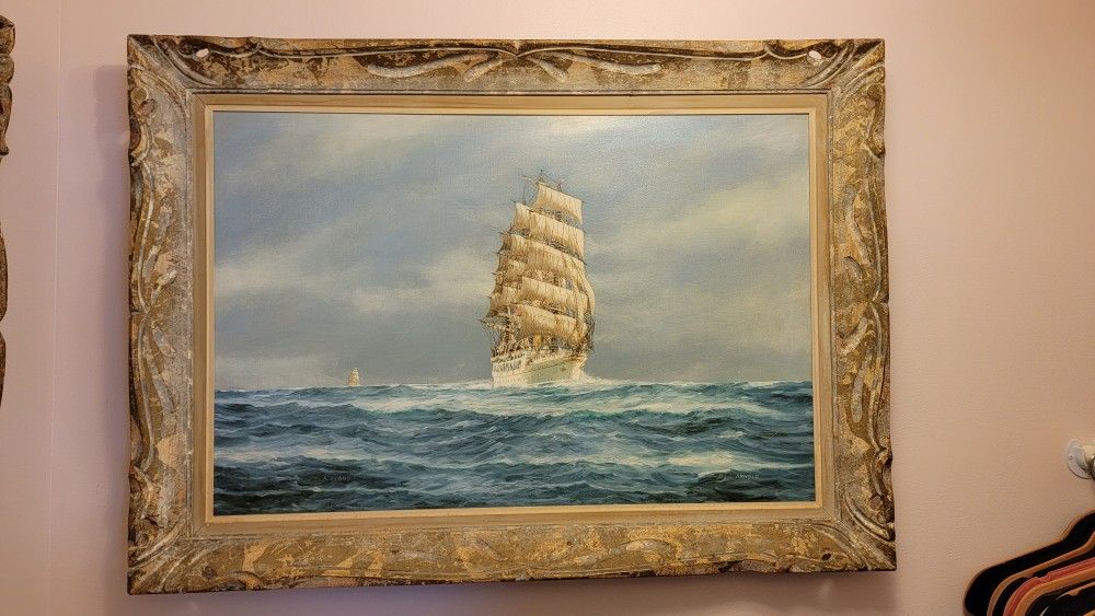 J. Arnold Antique Paintings and Frame