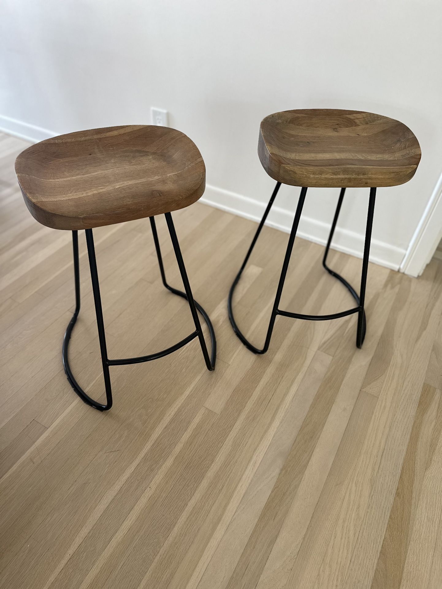 Restoration Hardware Style Bar or Kitchen Stools (sold as pair)