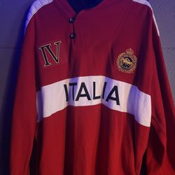Ralph Lauren Italia Red And White Men’s Polo