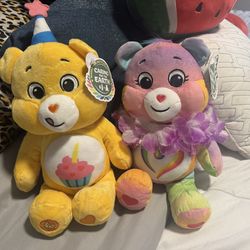 2 Carebear &  2 leopard