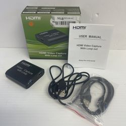 HDMI Video Capture Device with Loop Out Full HD 1080P Gaming teaching etc - B915