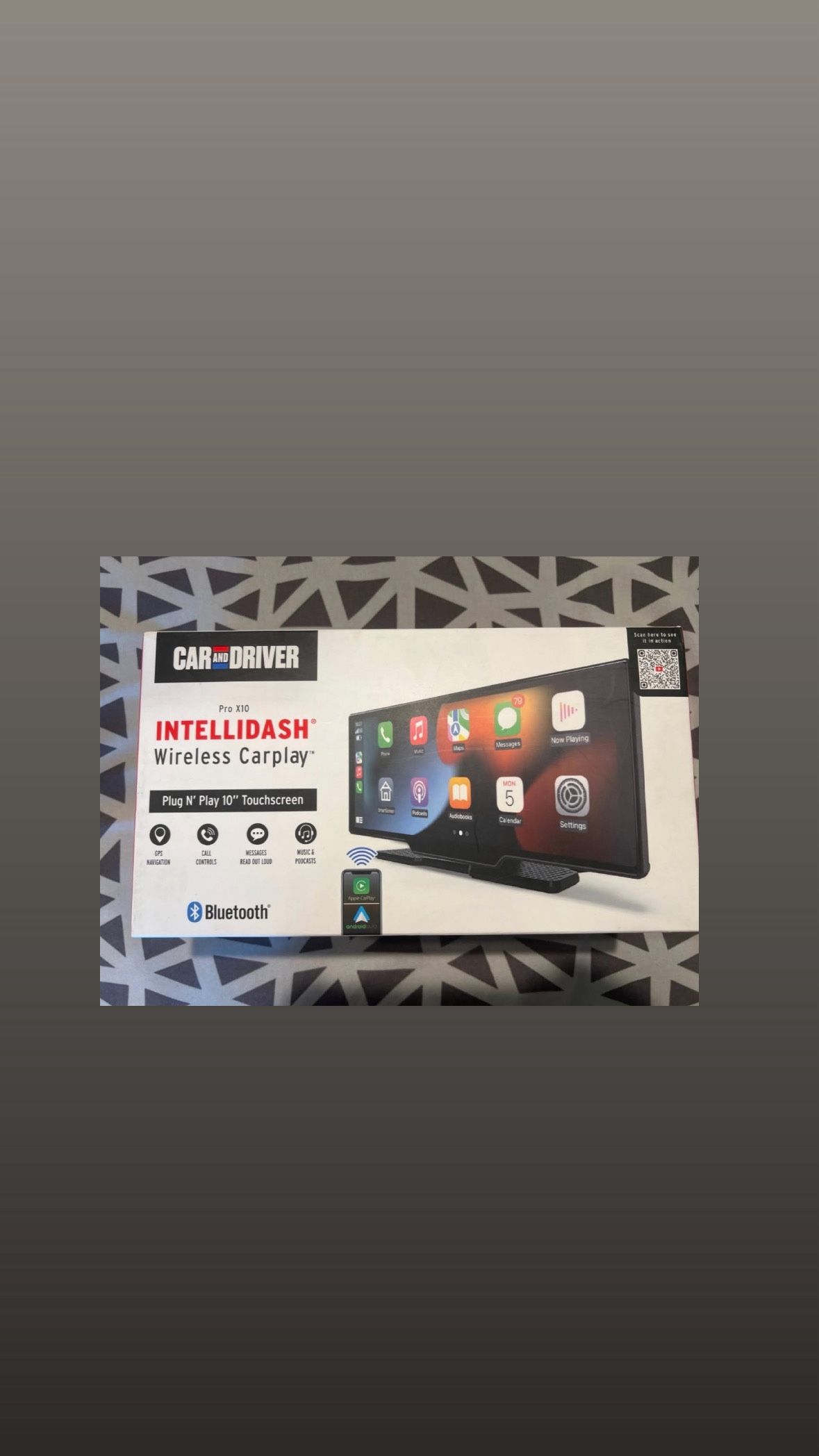 INTELLIDASH Pro X10 – 10” Wireless CarPlay & Android Auto Display (Plug & Play)