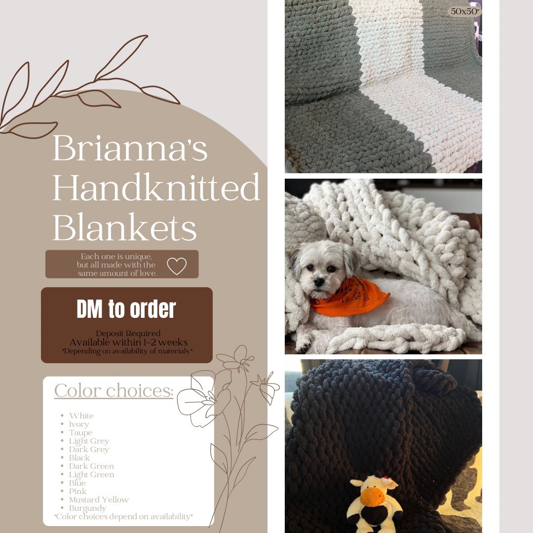 Custom Hand Knitted Blankets