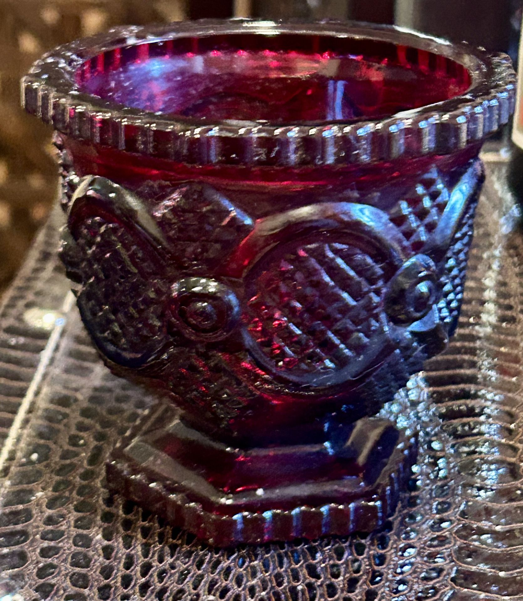 75 Piece Set Of Avon 1876 Collection Ruby Red Cape. Code