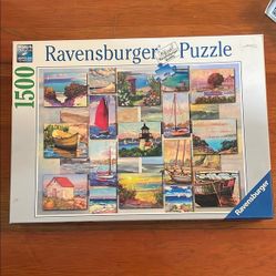 1500 Pcs Jigsaw Puzzle Coastal Collage (ravensburger 168200) 