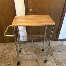 Microwave Stand With Shelves