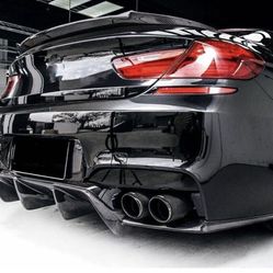 BMW 6 SERIES F12 F13 M6 V STYLE REAL CARBON FIBER DIFFUSER  